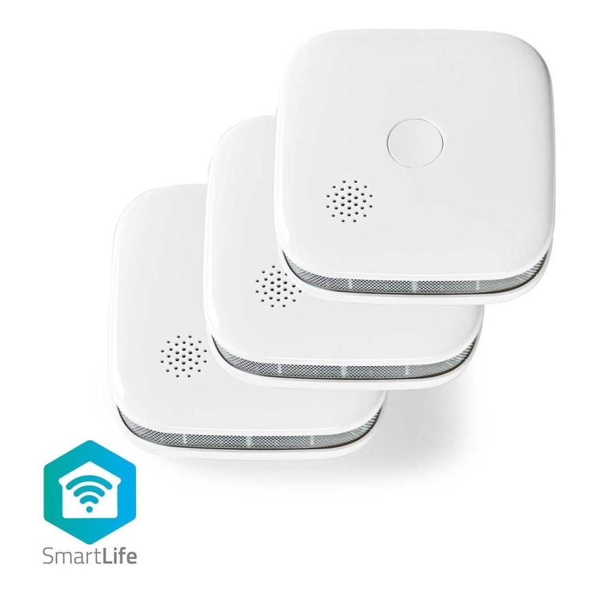 SADA 3x Detektor kouře 3V/1xCR123A Wi-Fi