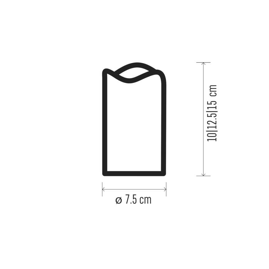 LED Dekorační svíčky 3xLED/0,06W/3xAAA + dálkové ovládání