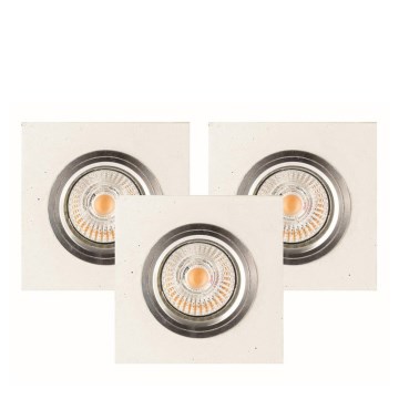 SADA 3x LED Podhledové svítidlo VITAR 1xGU10/5W/230V beton