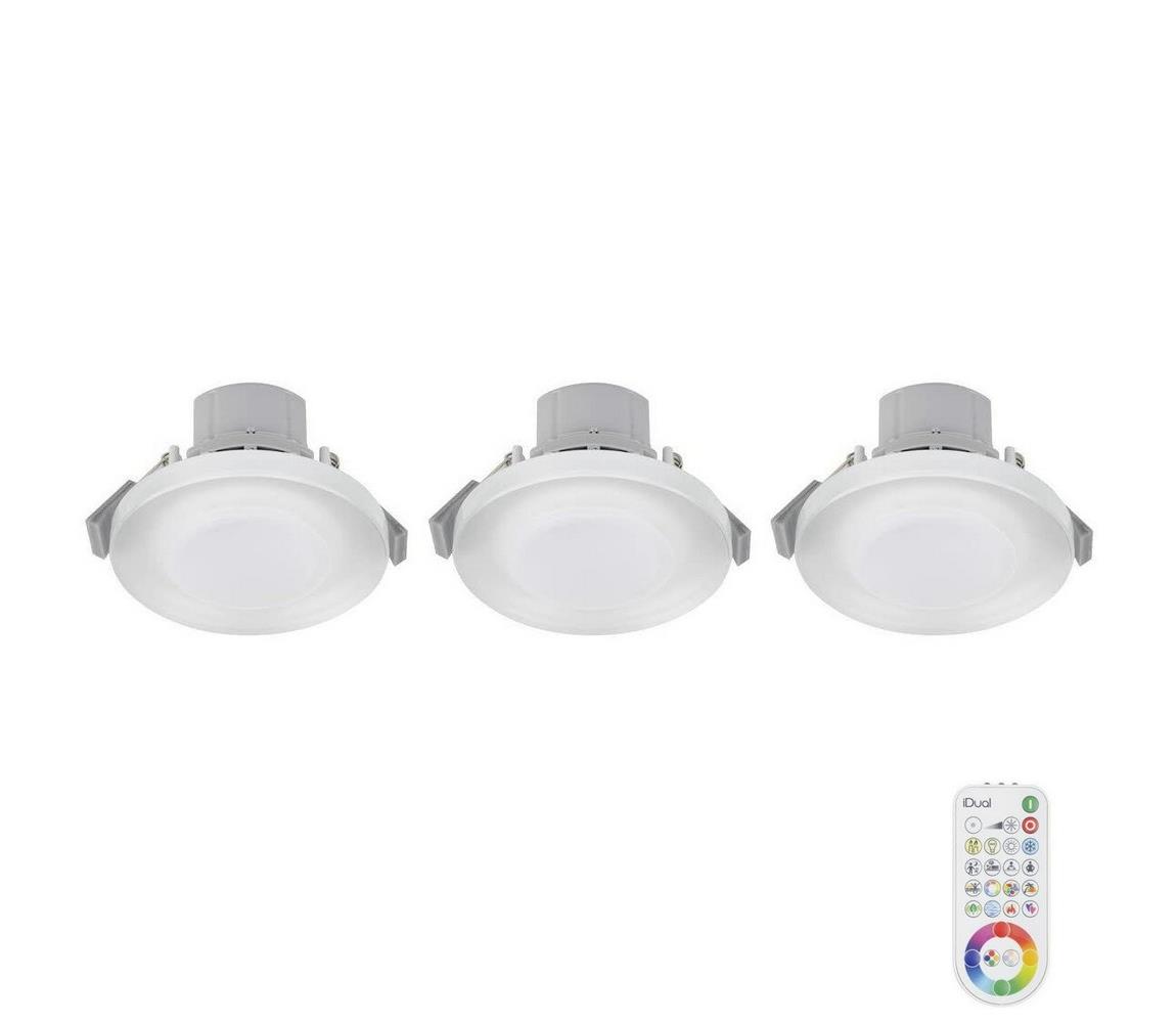 Výrobce po 1 ks SADA 3x LED RGB Stmívatelné podhledové svítidlo ARGON LED/7,3W/230V + DO W3679