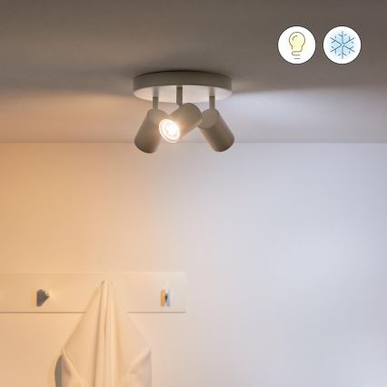 SADA 3x LED RGBW Stmívatelná žárovka GU10/4,7W/230V 2200-6500K CRI 90 Wi-Fi - WiZ