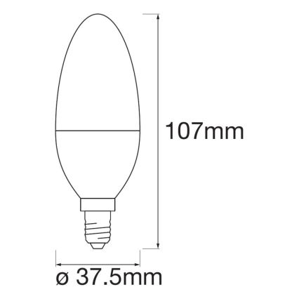 SADA 3x LED RGBW Stmívatelná žárovka SMART+ E14/5W/230V 2700K-6500K Wi-Fi - Ledvance