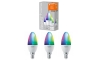 SADA 3x LED RGBW Stmívatelná žárovka SMART+ E14/5W/230V 2700K-6500K Wi-Fi - Ledvance