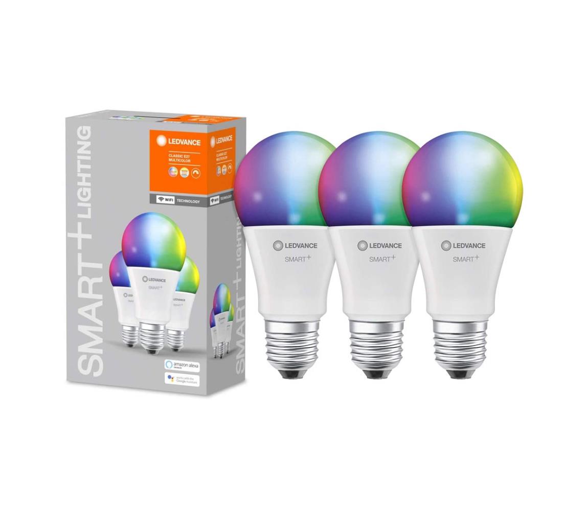 Ledvance SADA 3x LED RGBW Stmívatelná žárovka SMART+ E27/14W/230V 2700K-6500K - Ledvance