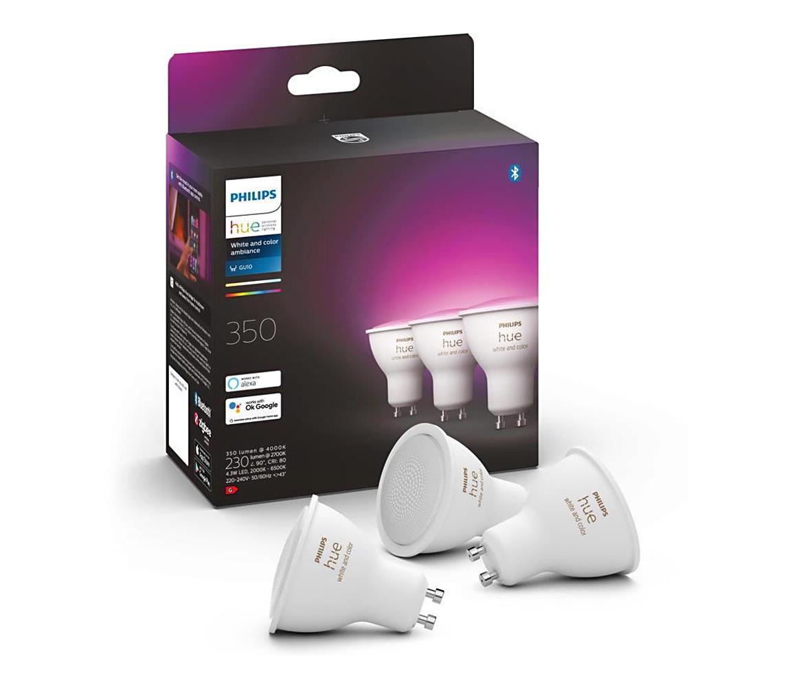 Philips SADA 3x LED Stmívatelná žárovka Philips Hue WACA GU10/5W/230V 2000-6500K P4650