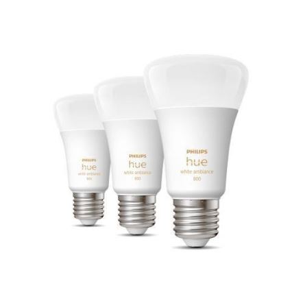 SADA 3x LED Stmívatelná žárovka Philips Hue WHITE AMBIANCE A60 E27/6W/230V 2200-6500K