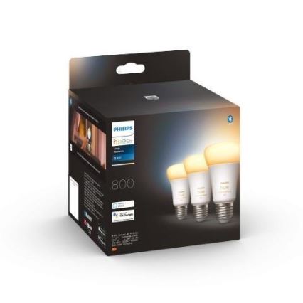 SADA 3x LED Stmívatelná žárovka Philips Hue WHITE AMBIANCE A60 E27/6W/230V 2200-6500K