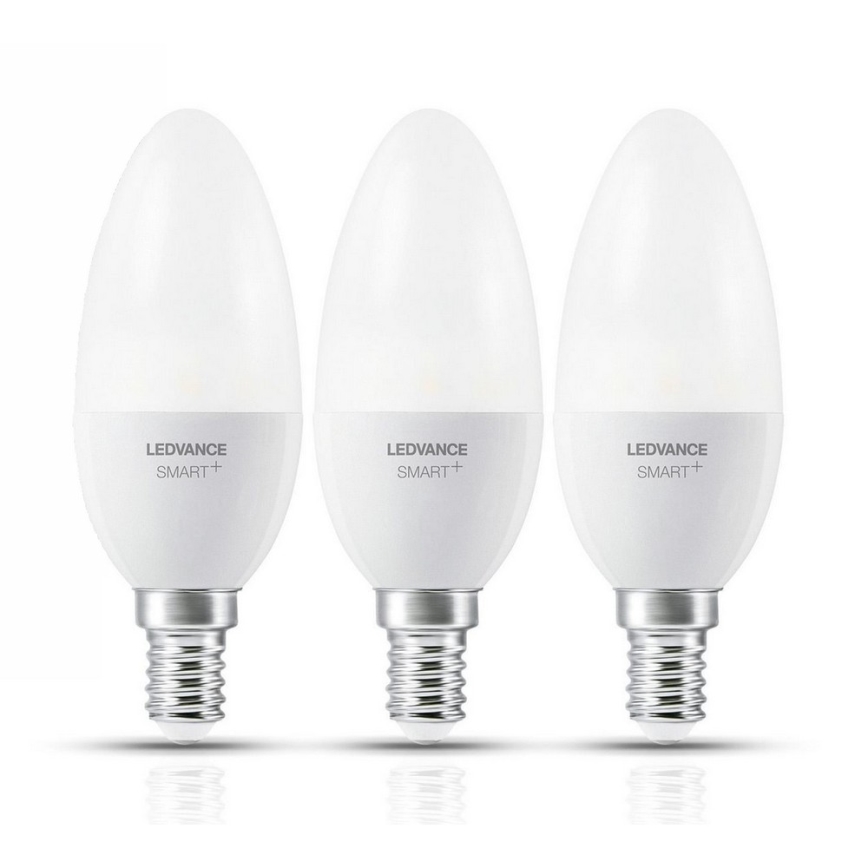 SADA 3x LED Stmívatelná žárovka SMART+ E14/5W/230V 2700K-6500K Wi-Fi - Ledvance