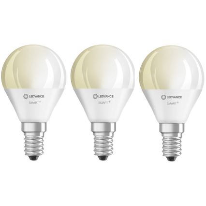 SADA 3x LED Stmívatelná žárovka SMART+ E14/5W/230V 2700K Wi-Fi - Ledvance