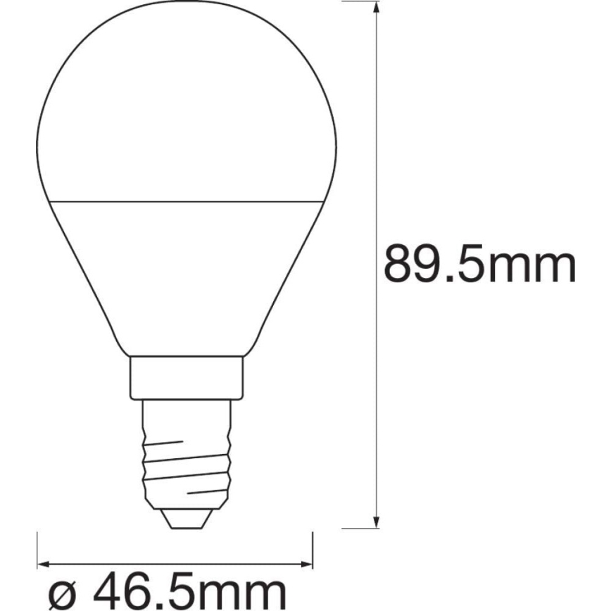 SADA 3x LED Stmívatelná žárovka SMART+ E14/5W/230V 2700K Wi-Fi - Ledvance