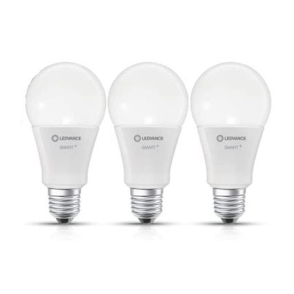 SADA 3x LED Stmívatelná žárovka SMART+ E27/14W/230V 2700K-6500K Wi-Fi - Ledvance