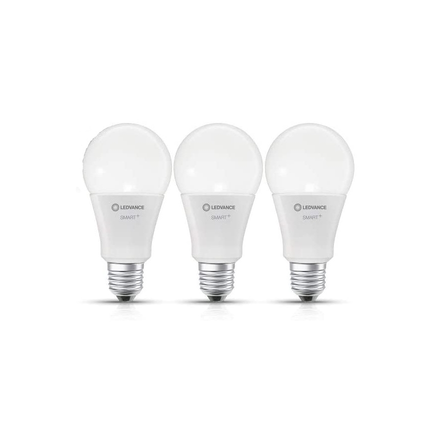 SADA 3x LED Stmívatelná žárovka SMART+ E27/14W/230V 2700K-6500K Wi-Fi - Ledvance