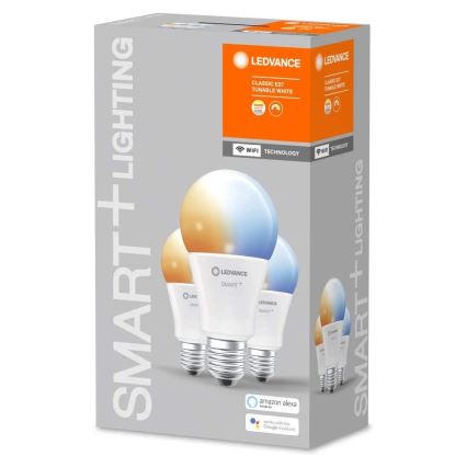 SADA 3x LED Stmívatelná žárovka SMART+ E27/14W/230V 2700K-6500K Wi-Fi - Ledvance