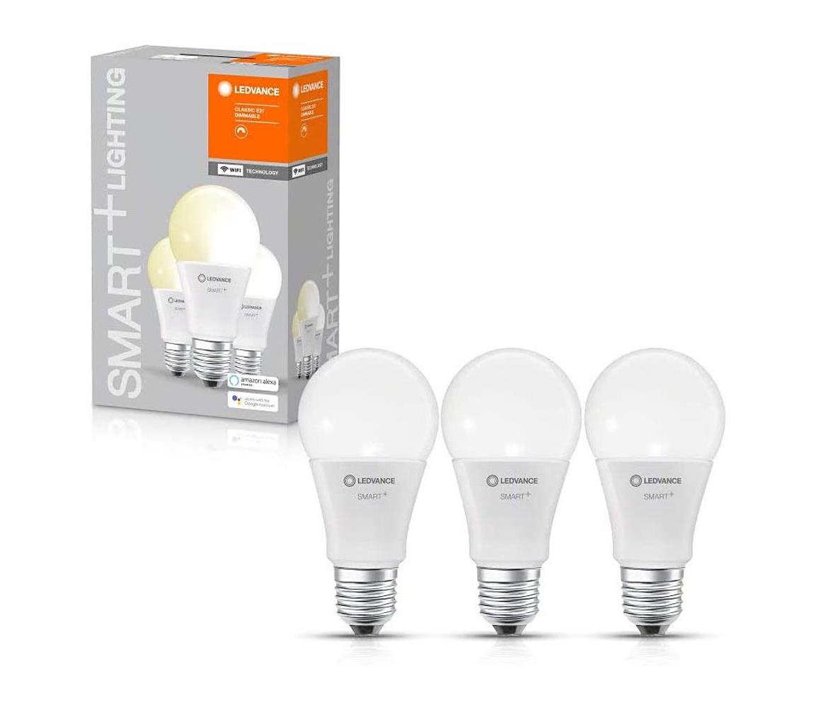 Ledvance SADA 3x LED Stmívatelná žárovka SMART+ E27/9,5W/230V 2700K - Ledvance 