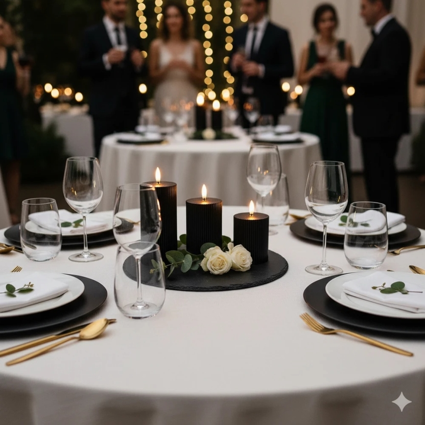 SADA 3x LED Svíčka BRILLO LED/2xAA černá + dálkové ovládání