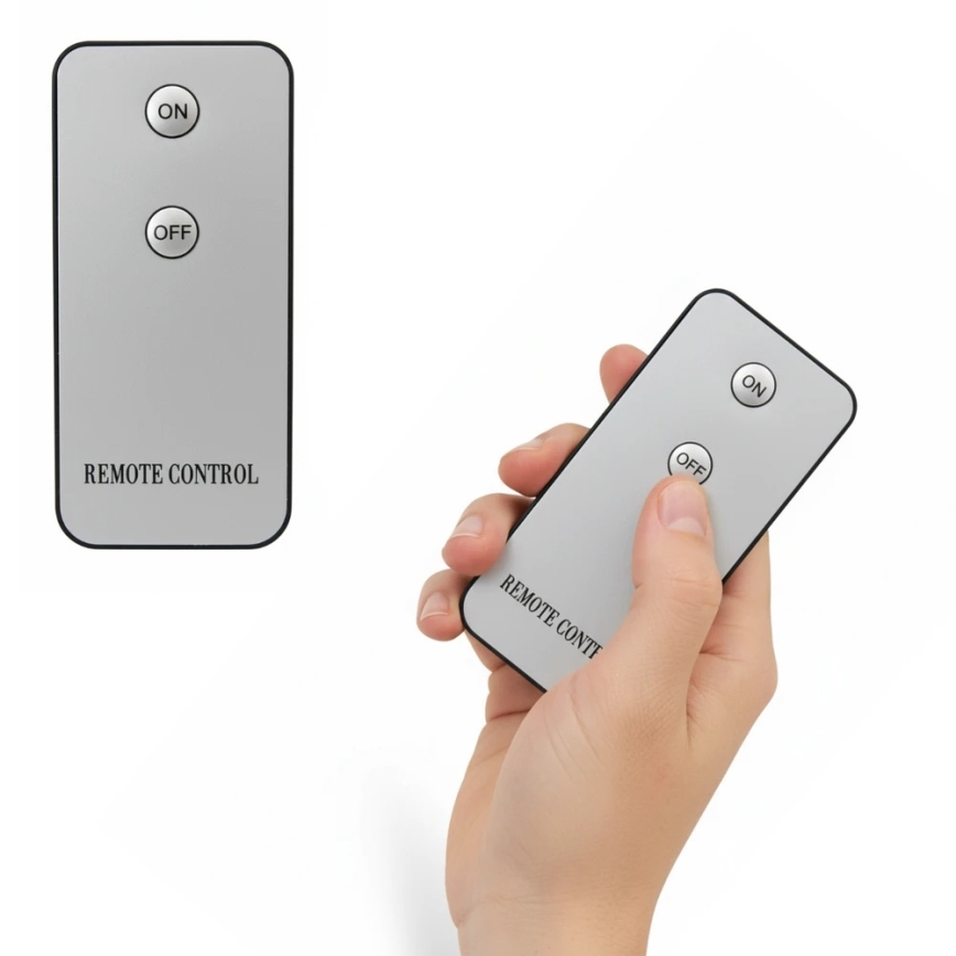 SADA 3x LED Svíčka BRILLO LED/2xAA černá + dálkové ovládání