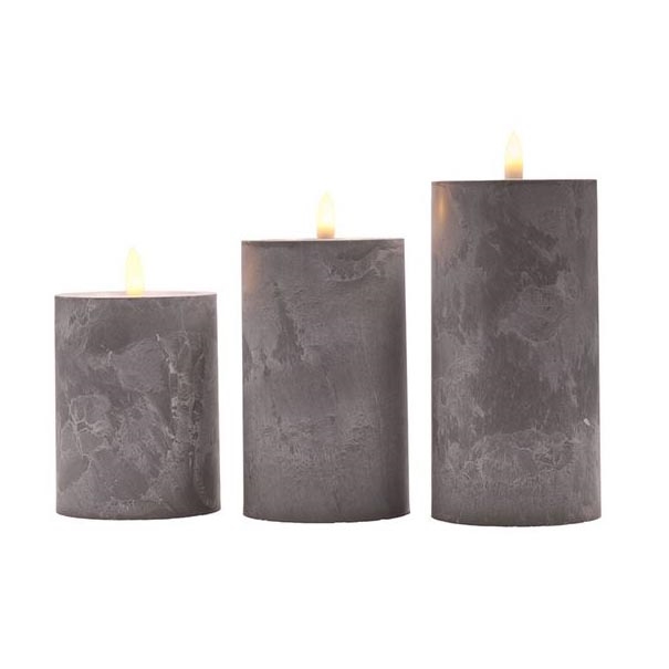 SADA 3x LED Svíčka LED/2xAA teplá bílá