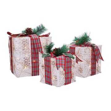 SADA 3x LED Vánoční dárek 48xLED/3,6W/230V IP44 teplá bílá