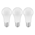 SADA 3x LED Žárovka A60 E27/10W/230V 2700K