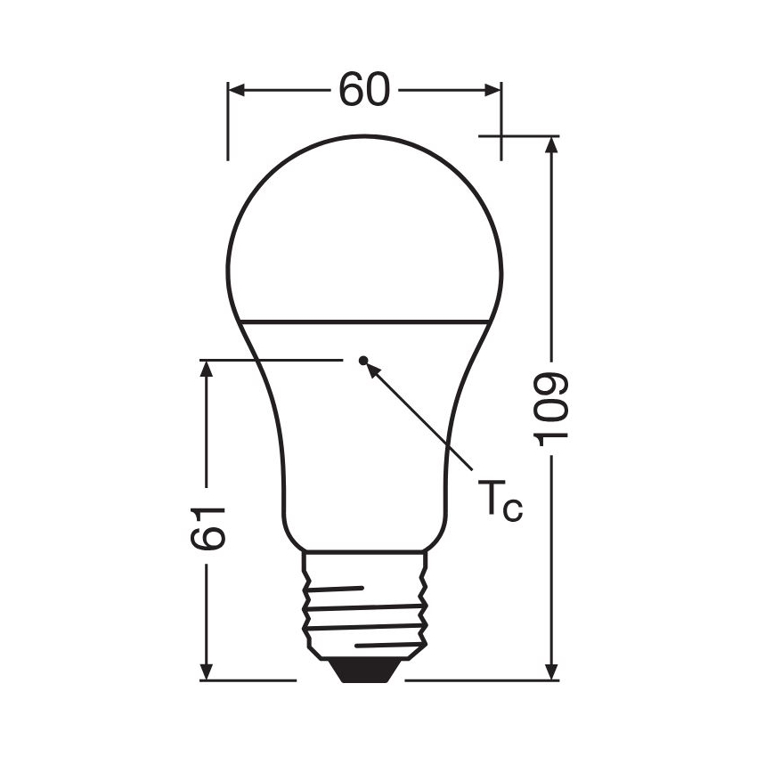 SADA 3x LED Žárovka A60 E27/10W/230V 2700K