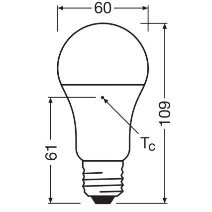 SADA 3x LED Žárovka A60 E27/10W/230V 4000K