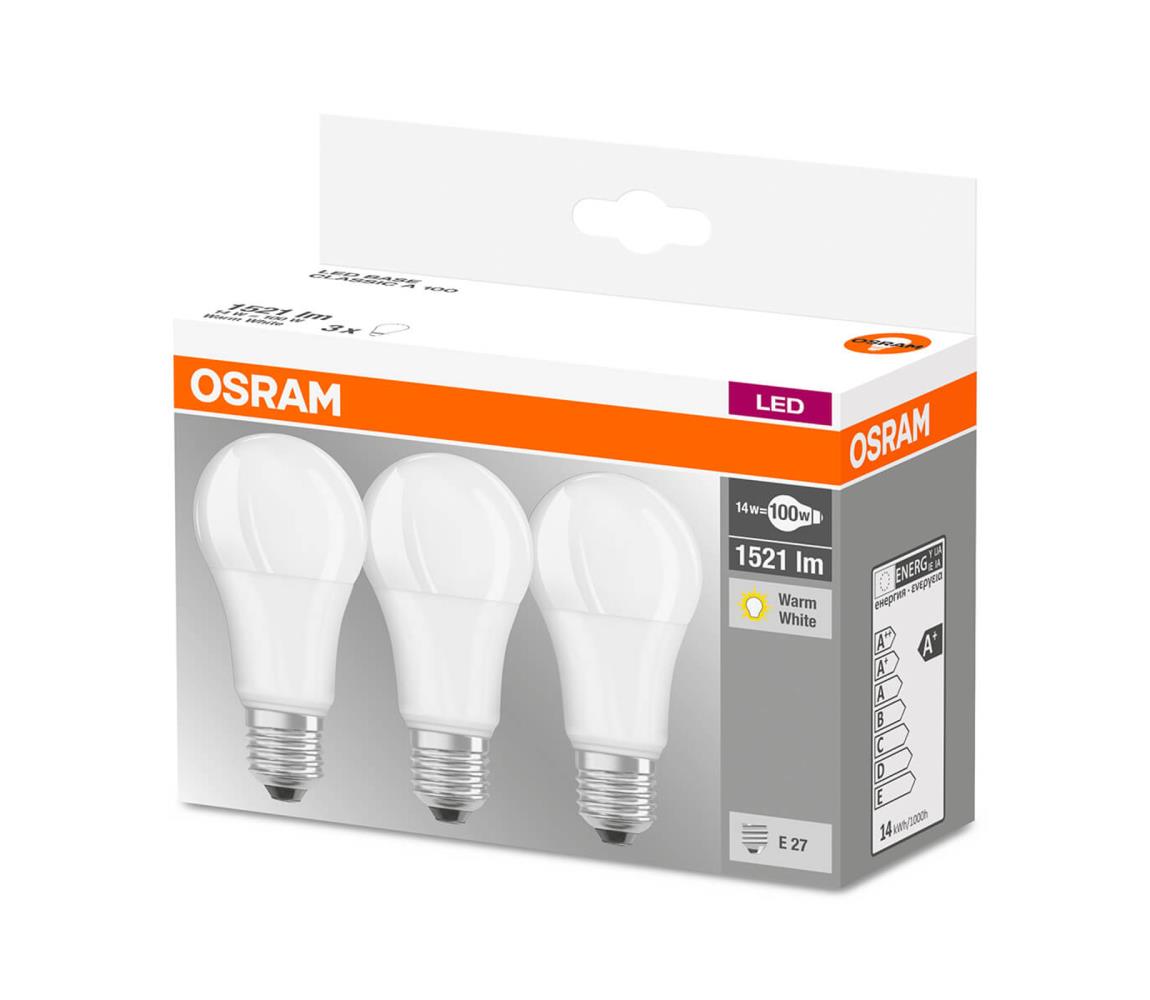 Osram SADA 3x LED Žárovka A60 E27/13W/230V 2700K