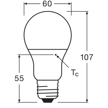 SADA 3x LED Žárovka A60 E27/8W/230V 3000K - Osram