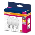 SADA 3x LED Žárovka B38 E14/4,9W/230V 3000K - Osram