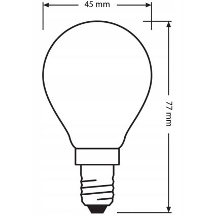 SADA 3x LED Žárovka BASE CLASSIC FILAMENT E14/5,9W/230V 4000K - Osram