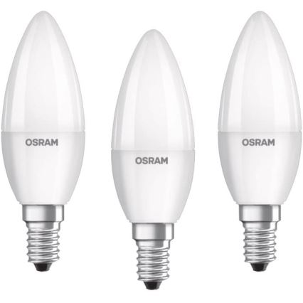 SADA 3x LED Žárovka BASE E14/5,7W/230V 2700K - Osram