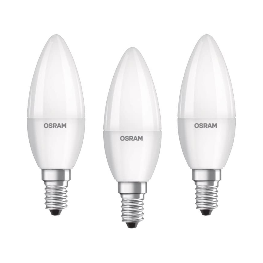 SADA 3x LED Žárovka BASE E14/5,7W/230V 2700K - Osram