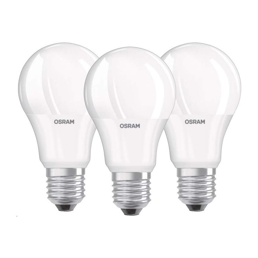 SADA 3x LED Žárovka BASE E27/8,5W/230V 2700K - Osram