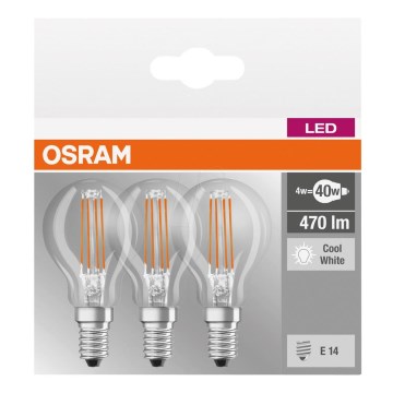 SADA 3x LED Žárovka BASE P40 E14/4W/230V 4000K – Osram