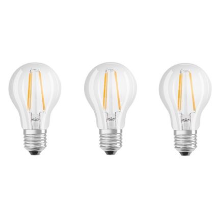 SADA 3x LED Žárovka BASE VINTAGE E27/6,5W/230V 4000K – Osram