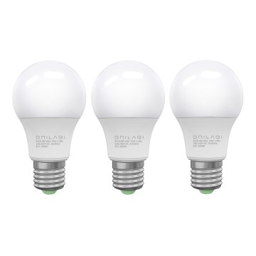 SADA 3x LED Žárovka ECOLINE A60 E27/10W/230V 6500K - Brilagi
