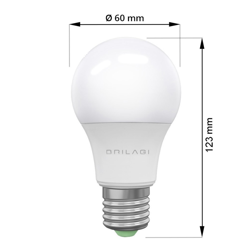 SADA 3x LED Žárovka ECOLINE A60 E27/15W/230V 6500K - Brilagi