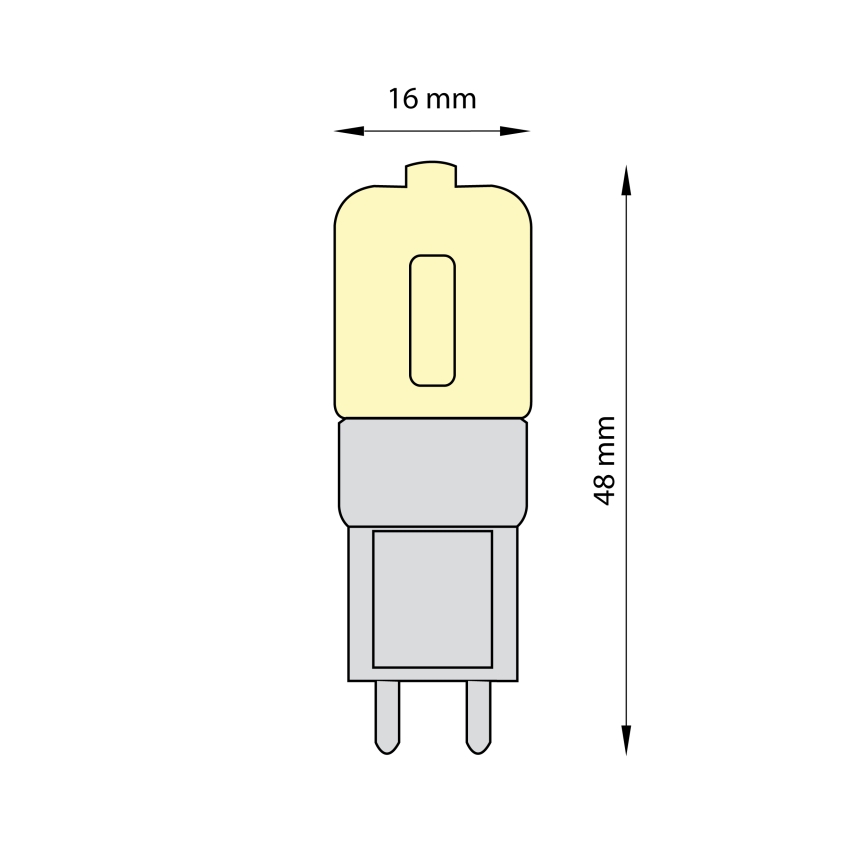 SADA 3x LED Žárovka ECOLINE G9/2,5W/230V 3000K - Brilagi