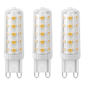 SADA 3x LED Žárovka ECOLINE G9/4,5W/230V 3000K - Brilagi