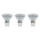 SADA 3x LED žárovka GU10/3W 3000K - Briloner 0520-003