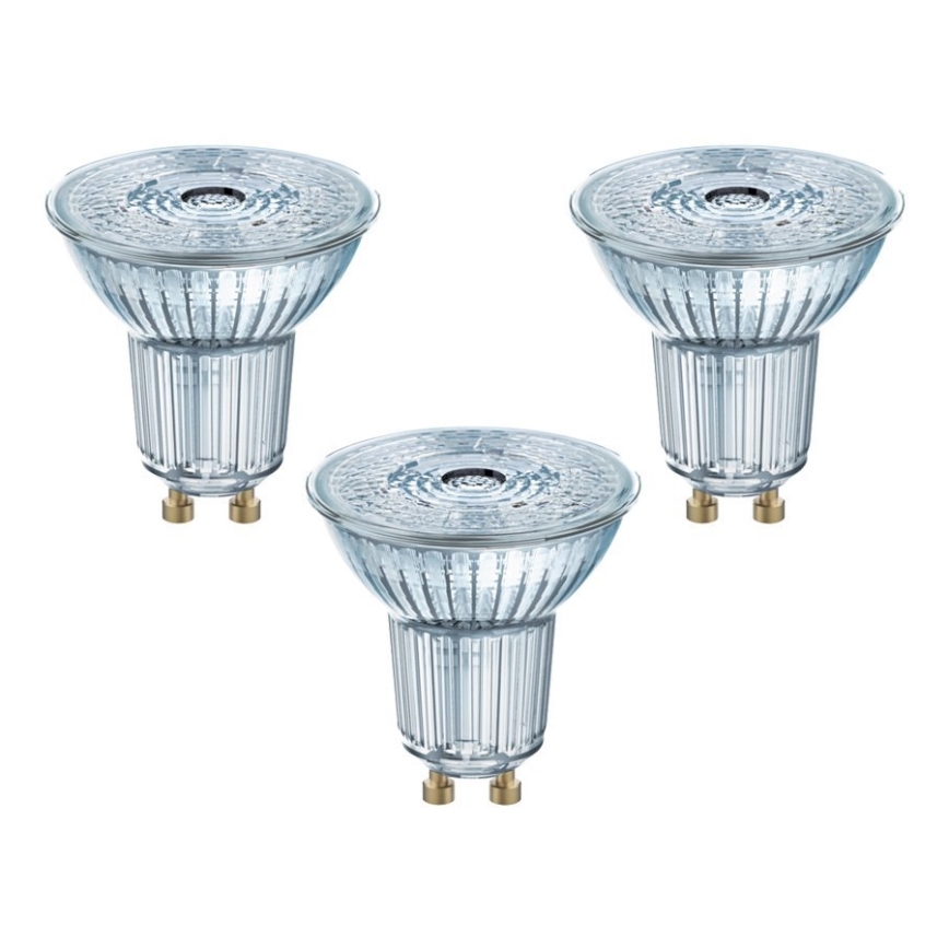 SADA 3x LED Žárovka PAR16 GU10/4,3W/230V 2700K - Osram