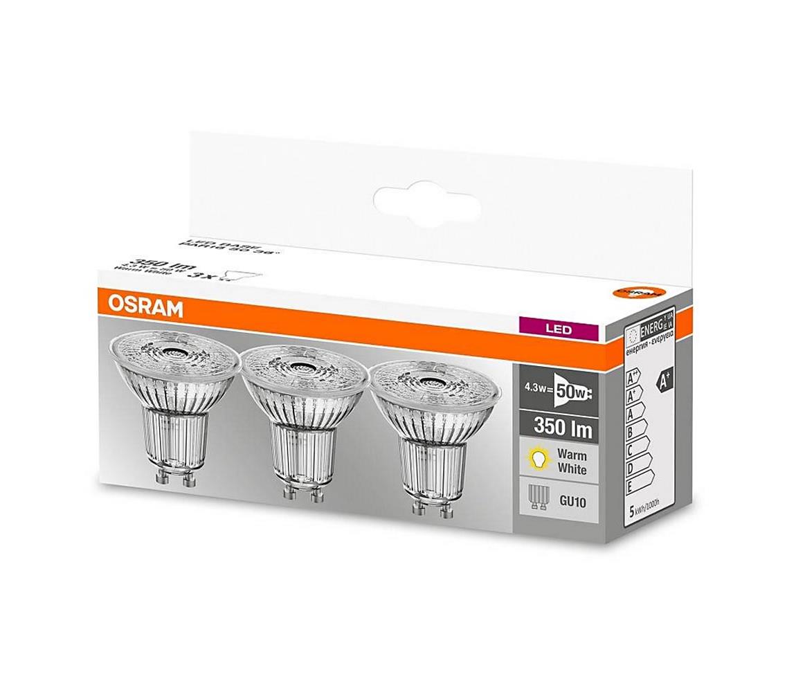 Osram SADA 3x LED Žárovka PAR16 GU10/4,3W/230V 2700K - Osram