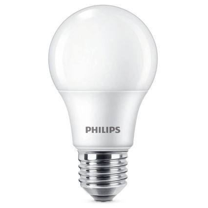 SADA 3x LED Žárovka Philips A60 E27/8W/230V 6500K