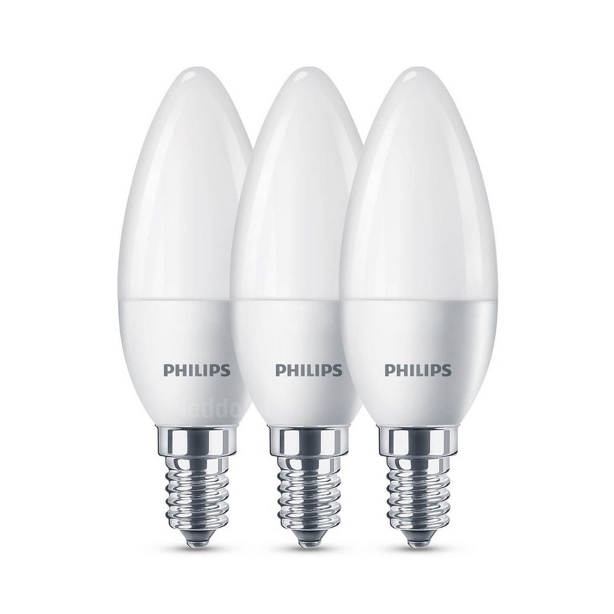 SADA 3x LED Žárovka Philips B35 E14/3,5W/230V 4000K