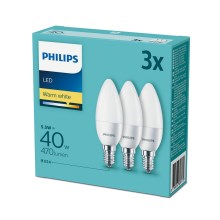 Sada 3x LED Žárovka Philips E14/5,5W/230V 2700K