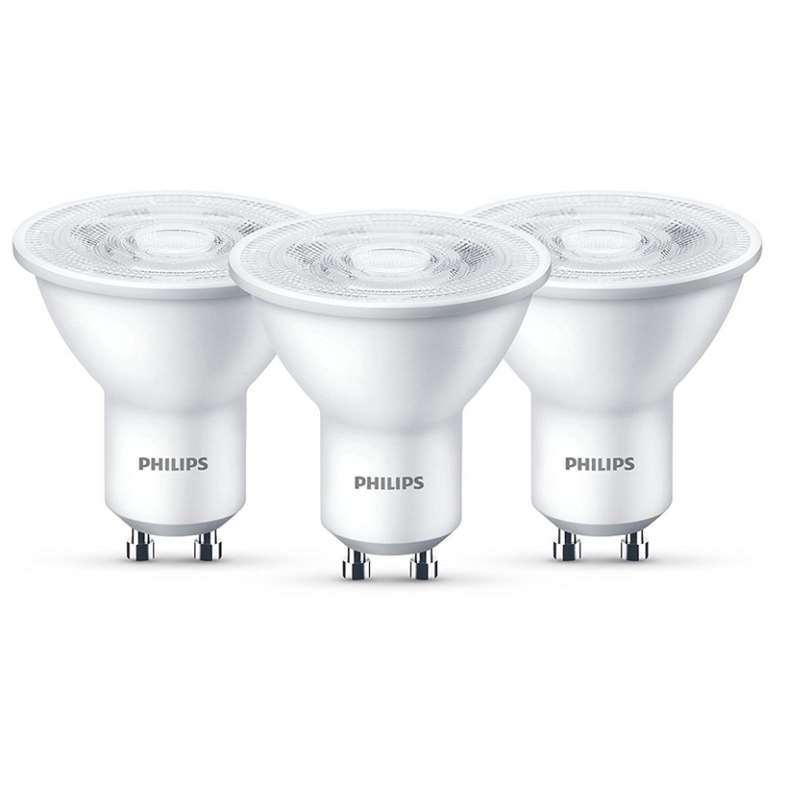 SADA 3x LED Žárovka Philips GU10/4,7W/230V