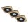 SADA 3x Podhledové svítidlo TOBBY 1xG9/20W/230V 11,5x11,5 cm dub/černá