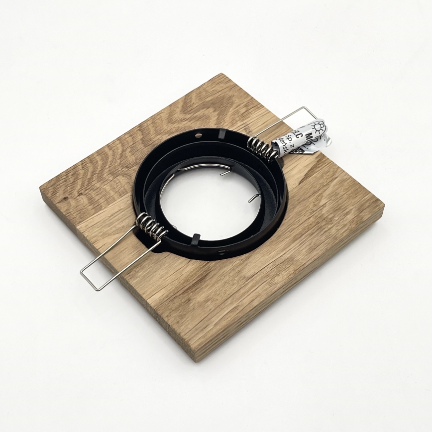 SADA 3x Podhledové svítidlo TOBBY 1xG9/20W/230V 11,5x11,5 cm dub/černá