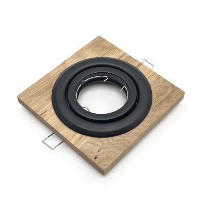 SADA 3x Podhledové svítidlo TOBBY 1xG9/20W/230V 11,5x11,5 cm dub/černá
