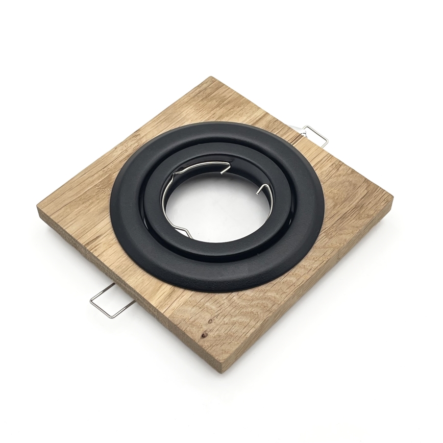 SADA 3x Podhledové svítidlo TOBBY 1xG9/20W/230V 11,5x11,5 cm dub/černá