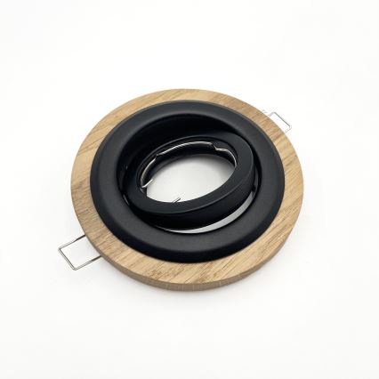 SADA 3x Podhledové svítidlo TOBBY 1xG9/20W/230V pr. 11,5 cm dub/černá